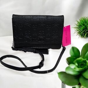 🖤▪️Betsey Johnson▪️ black Skull Crossbody Bag XOTANYA